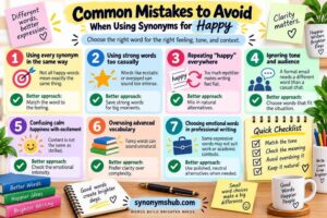 Common Mistakes to Avoid When Using Synonyms for Happy