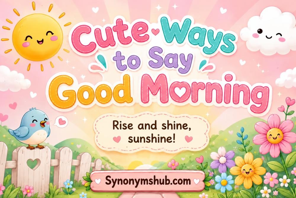 Cute Ways to Say Good Morning