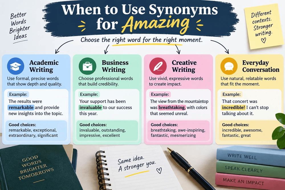 When to Use Synonyms for Amazing