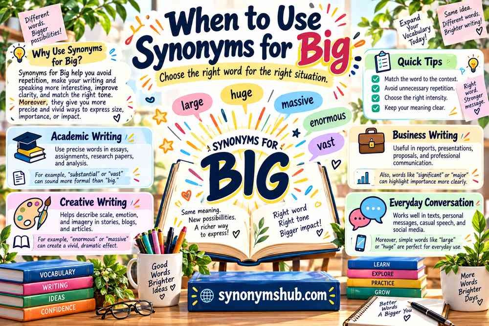 When to Use Synonyms for Big