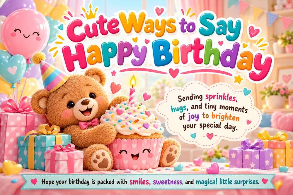 Cute Ways to Say Happy Birthday