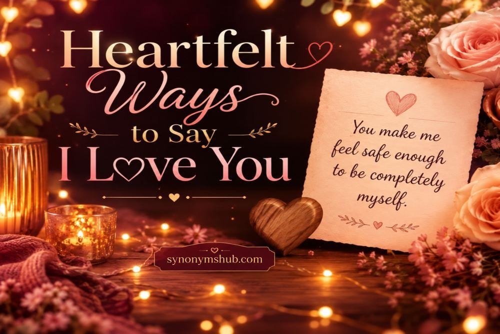 Heartfelt Ways to Say I Love You
