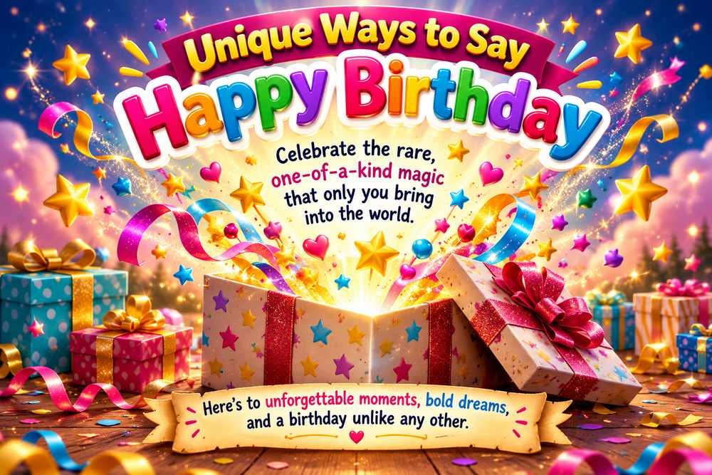Unique Ways to Say Happy Birthday