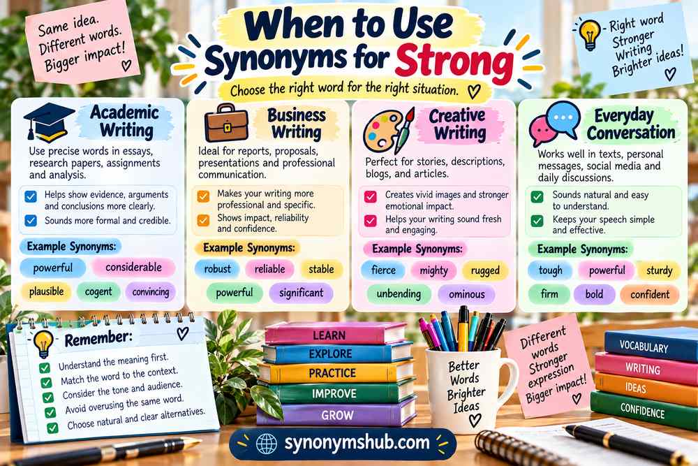 When to Use Synonyms for Strong